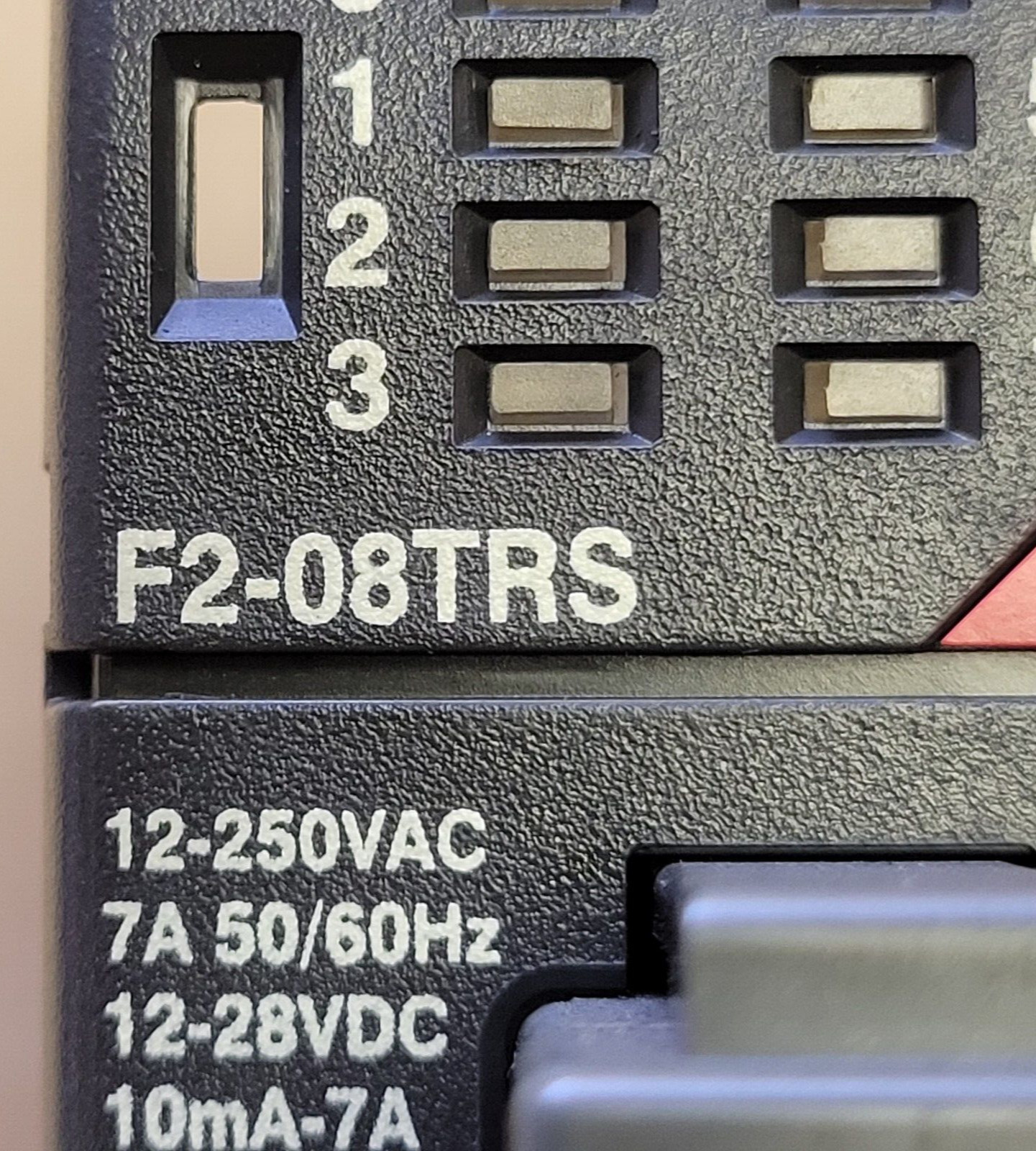 FACTS ENGINEERING F2-08TRS OUTPUT MODULE, BOARD P9138-D F2-08TR-1