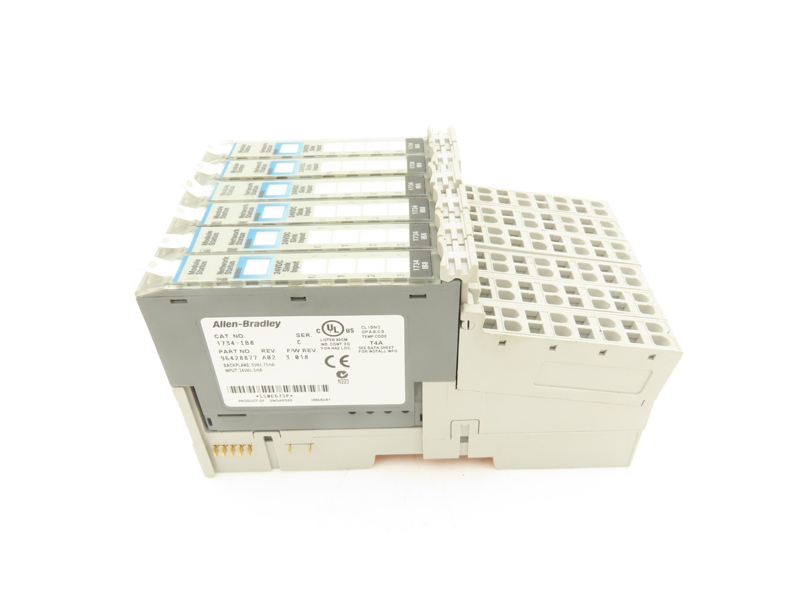 Allen Bradley 1734-IB8 Point I/O 8Pt Digital Input Module 24VDC Ser C Lot of 6