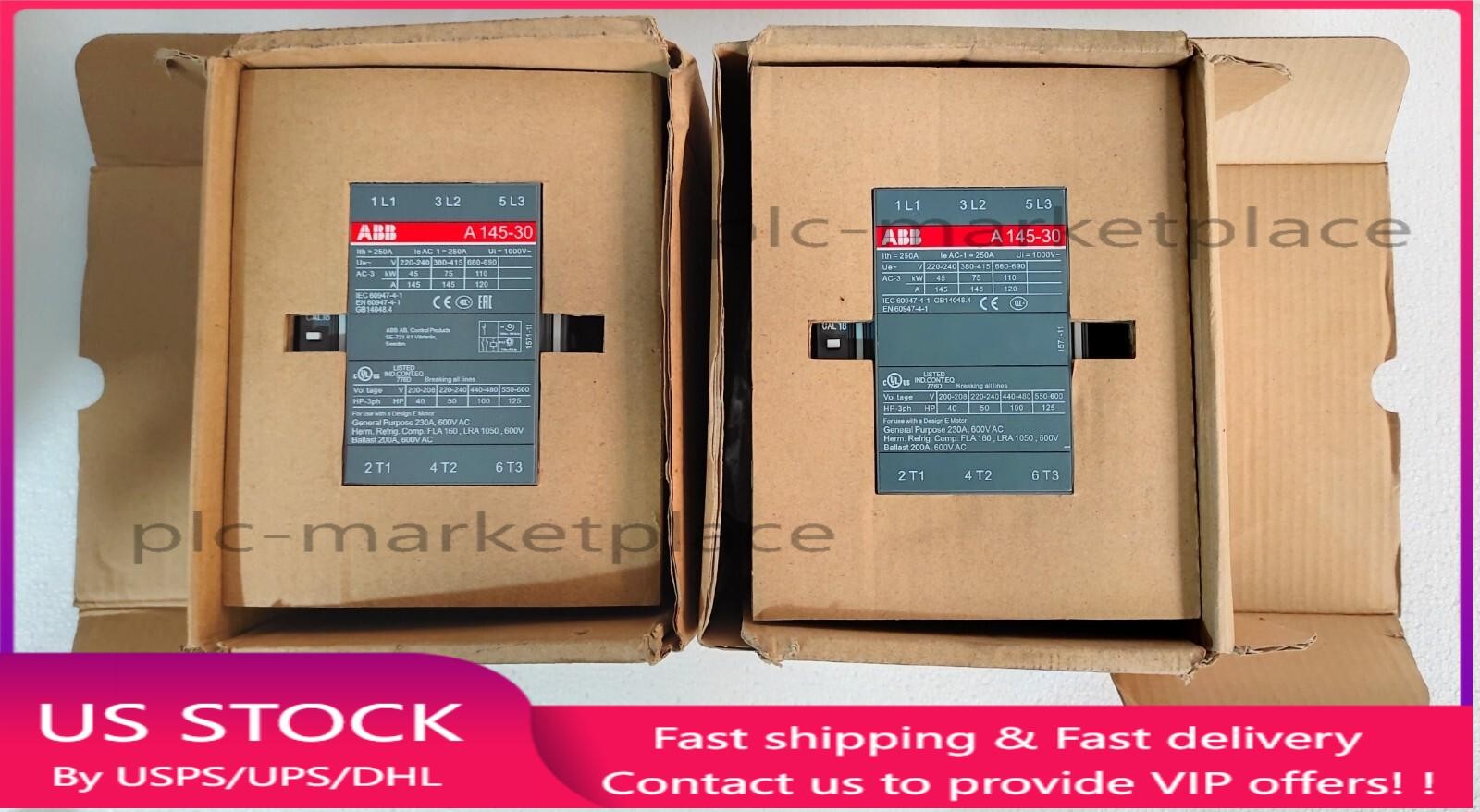 ABB a145-30-11-84 / A145-30-11-84 Contactor 220-230V 50Hz / 60Hz CAL18-11