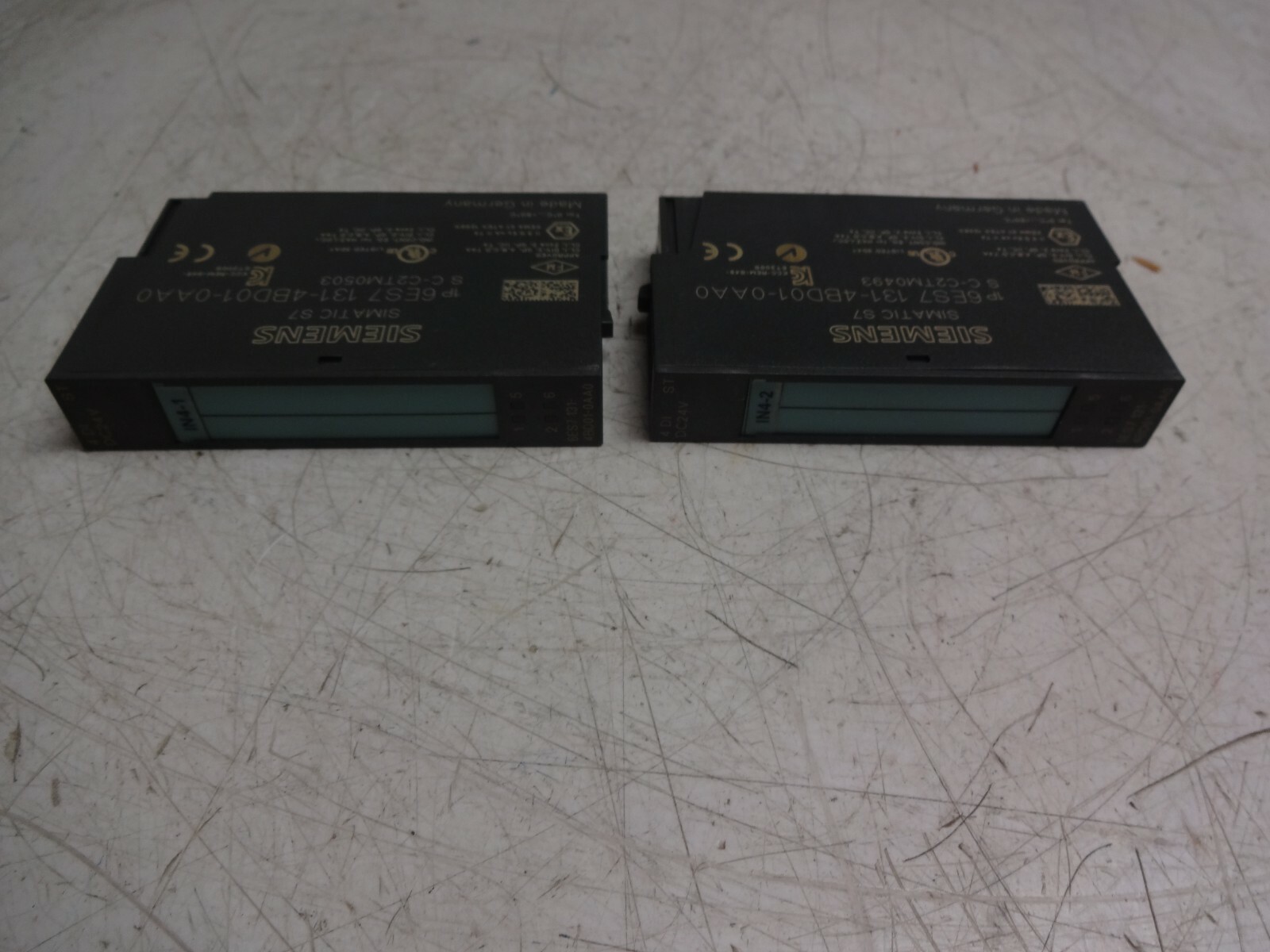 Lot Of 2 Siemens 6es7 131-4bd01-0ab0 Input Module
