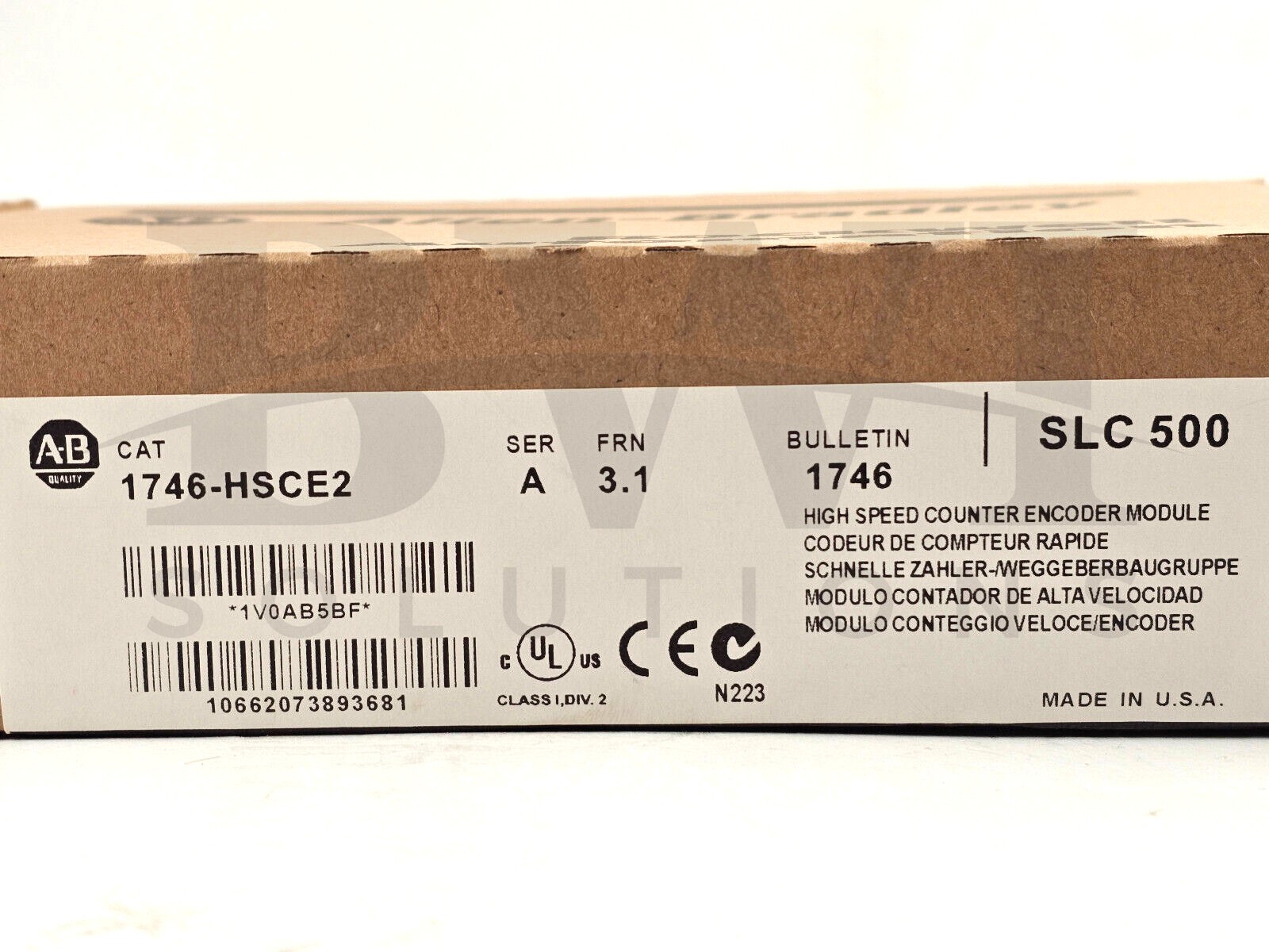 NEW Allen Bradley 1746-HSCE2 /A SLC 500 4-In / 4-Out Counter Module 1746HSCE2