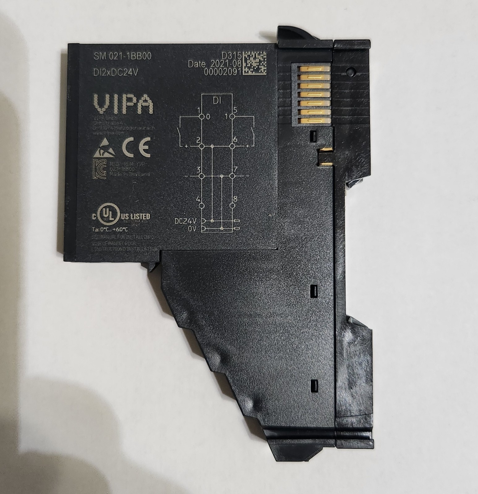 VIPA YASKAWA SM 021-1BB00 SLIO Digital Input Module DI 2xDC 24V PLC Automation