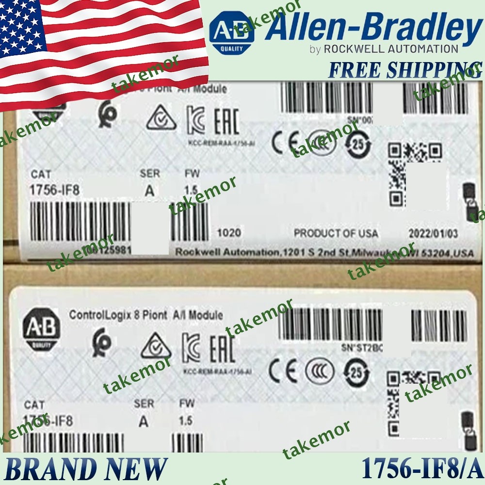 New AB 1756-IF8/A ControlLogix 8 Point A/I Module 1756-IF8 US Stock