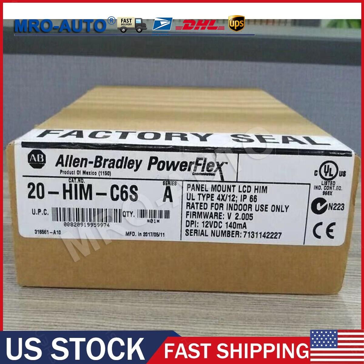 FACTORY SEALED Allen-Bradley 20-HIM-C6S Ser A Panel Mount LCD HIM AB 20 HIM C6S