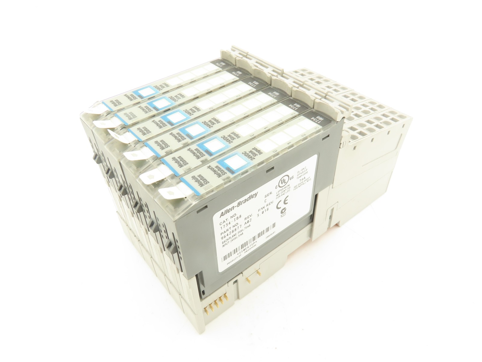 Allen Bradley 1734-IB8 Point I/O 8Pt Digital Input Module 24VDC Ser C Lot of 6