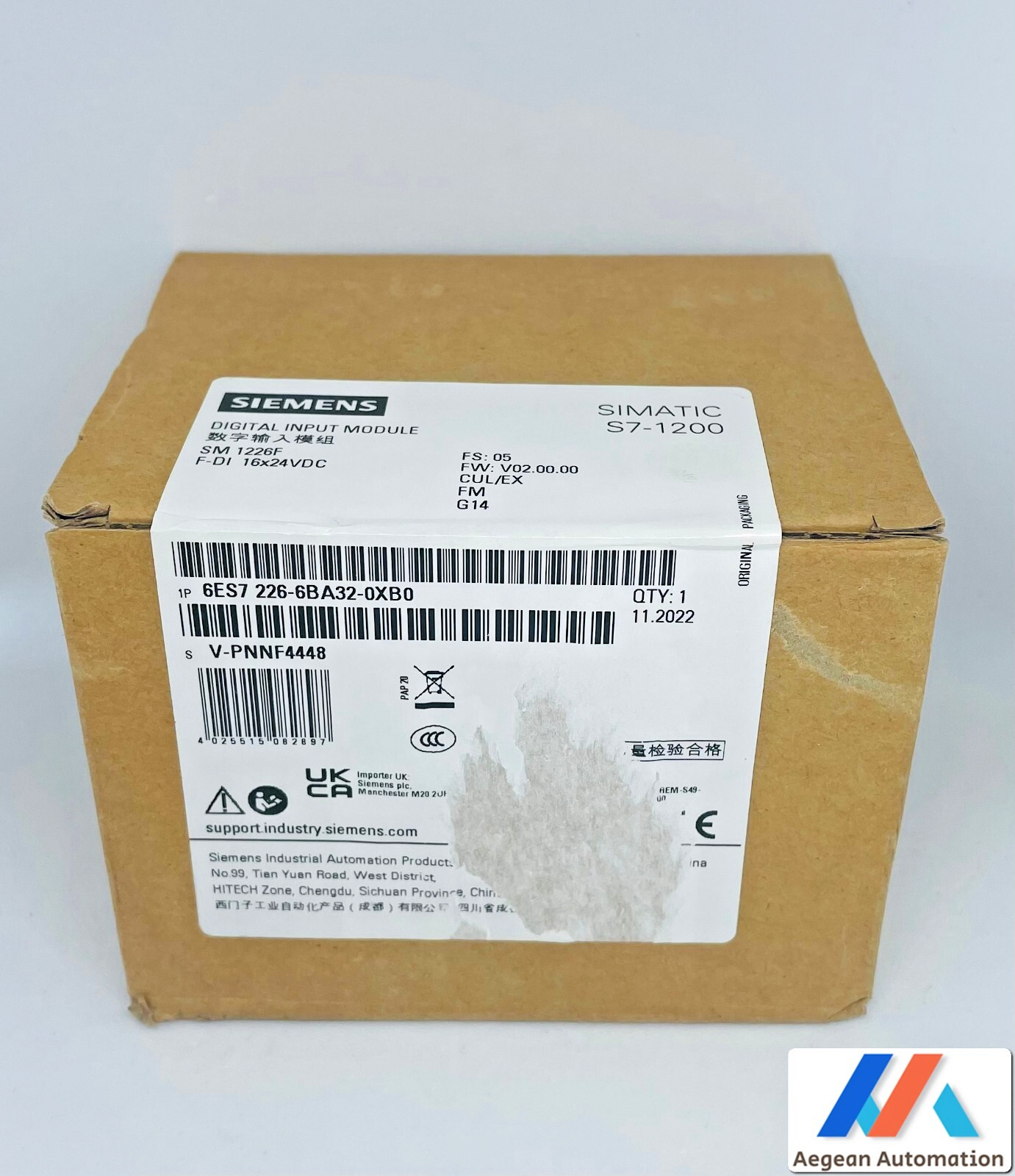 Siemens Simatic 6ES7226-6BA32-0XB0 Digital Input Module 226-6BA32 New OVP SEALED