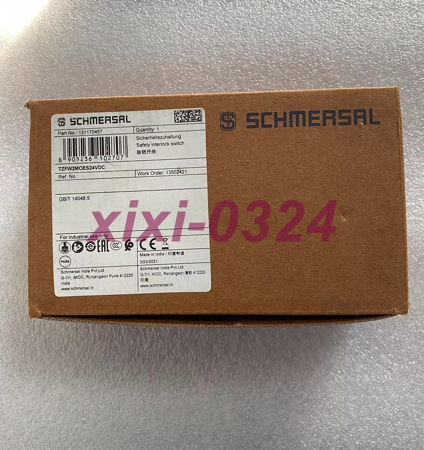 NEW SCHMERSRL TZFW2MOES24VDC safety switch DHL shipping HL/