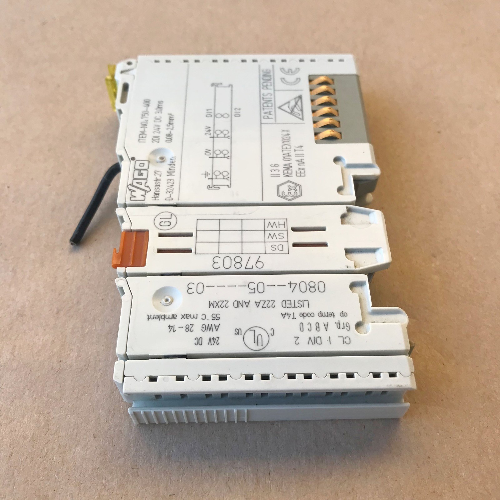 WAGO 750-400 DIGITAL INPUT MODULE