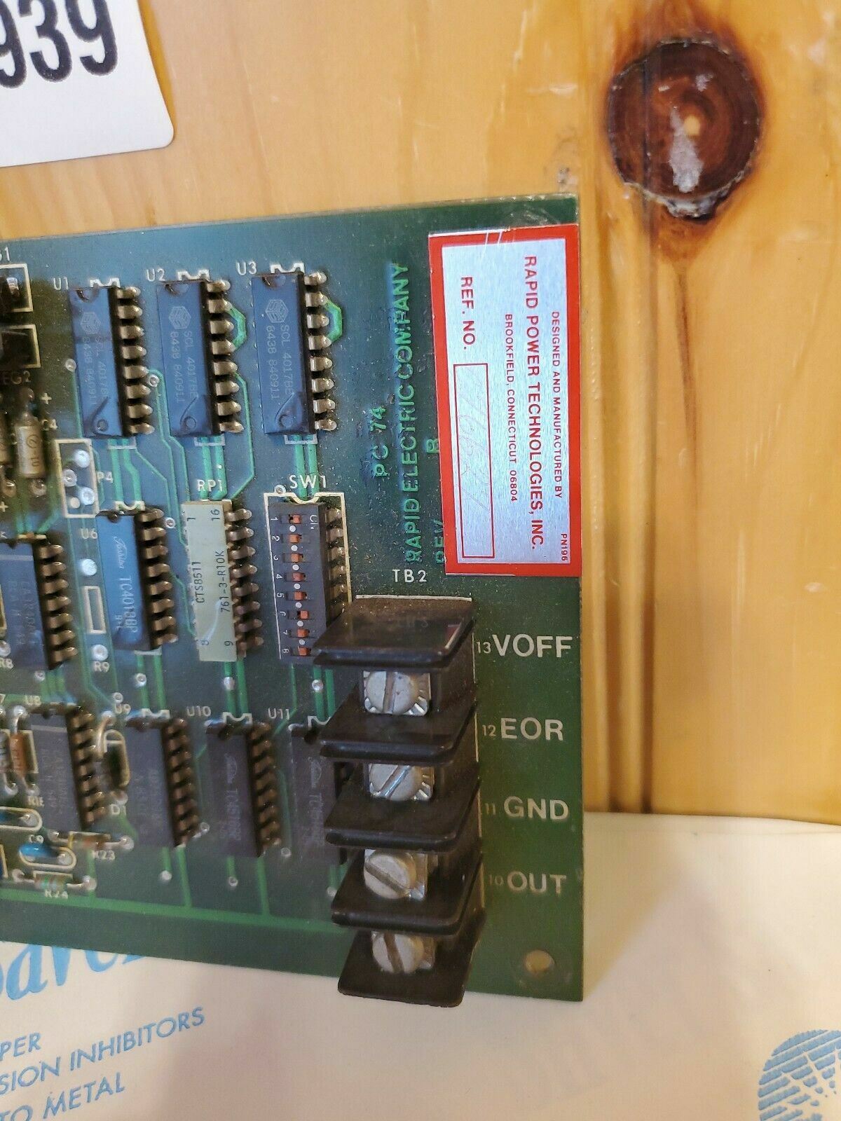 Rapid Electric PC74 PC 74 REV C Circuit Board Used GOOD CONDITION