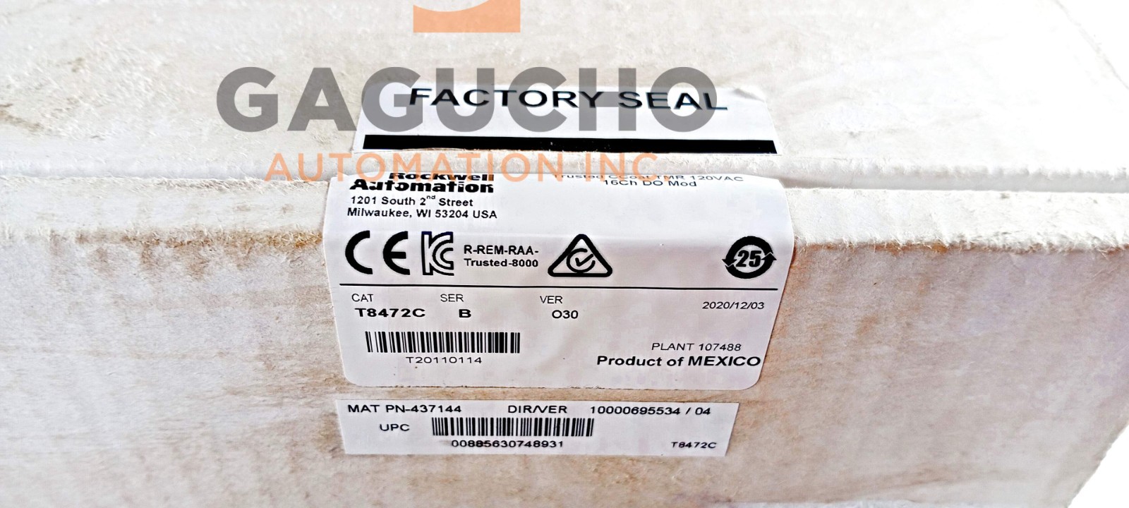 surplus Rockwell Automation T8472C Trusted TMR 120V ac Digital output