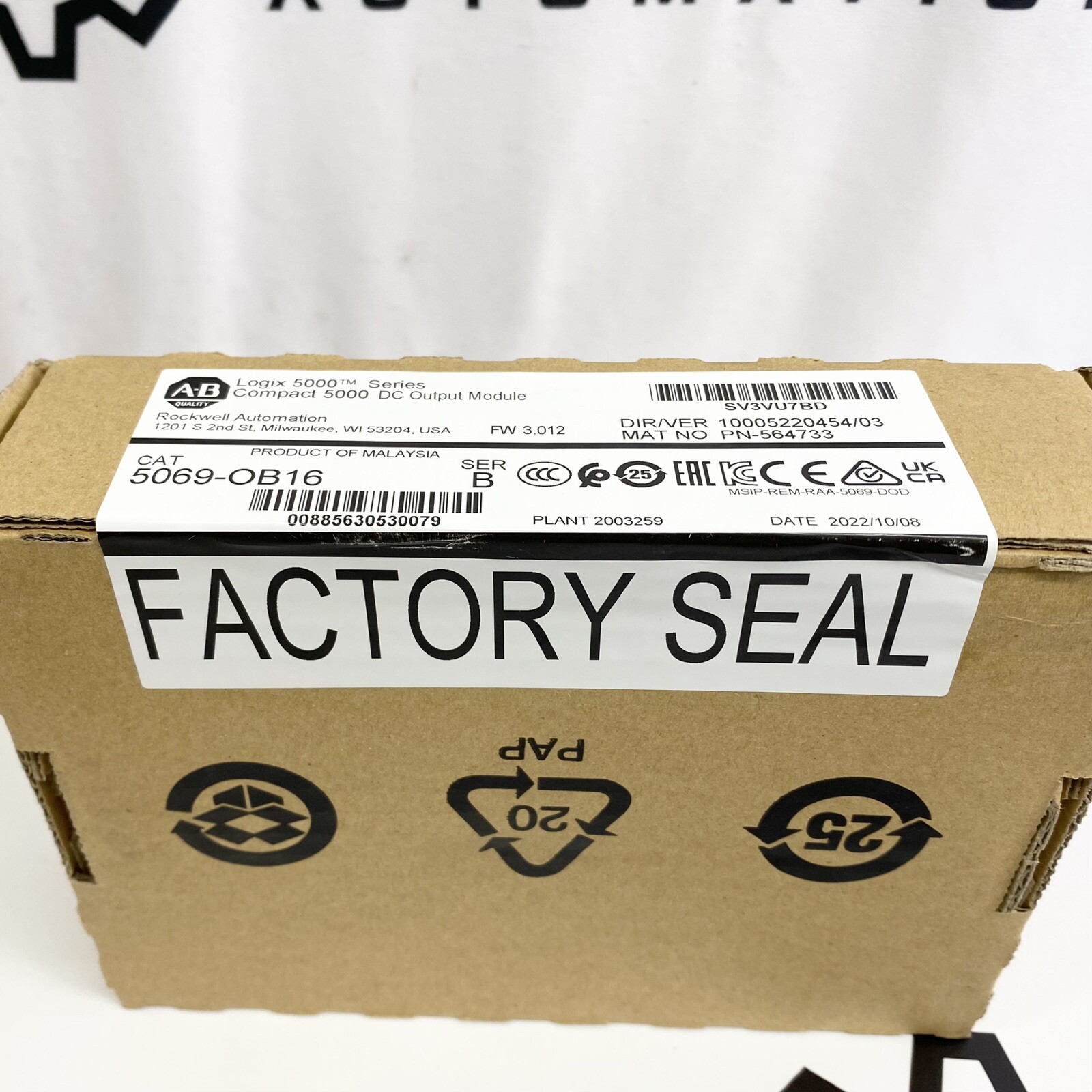 Allen Bradley 5069-OB16 CompactLogix DC Output Module Fast Shipping US Free Tax