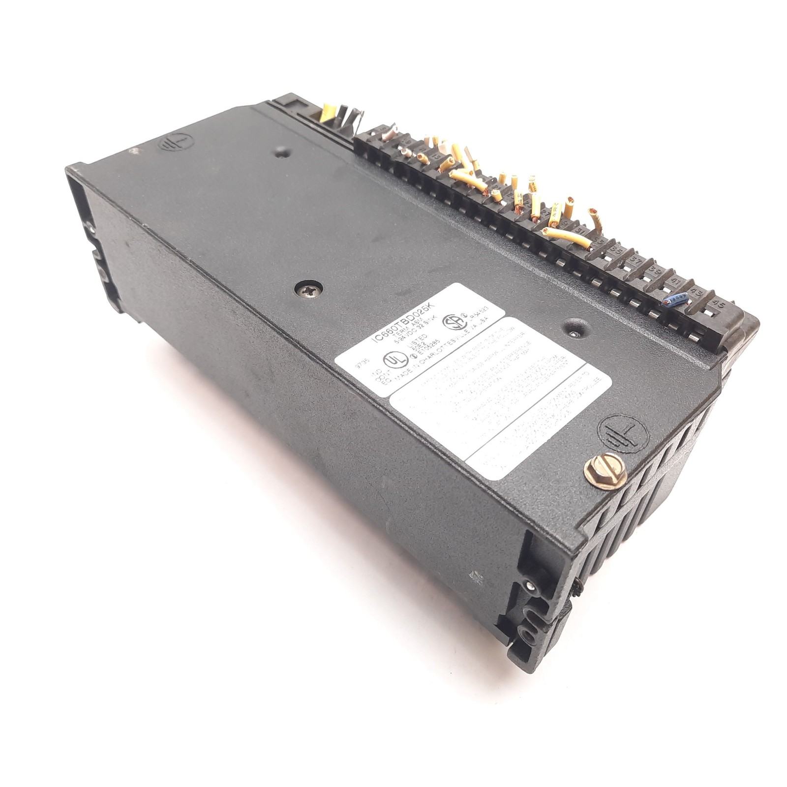 GE Fanuc IC660EBD025B Genius Discrete I/O Block, 5/12/24VDC Sink In/Out 0.5A Max