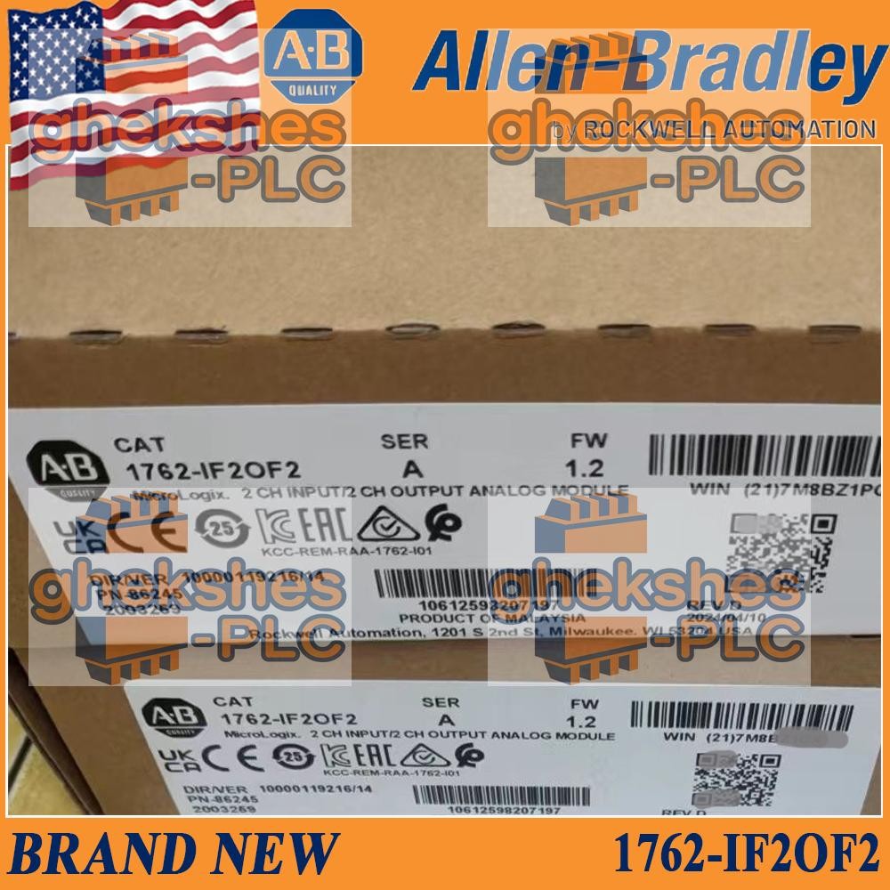 PLC-AB 1762-IF2OF2 MicroLogix 1200 I/O Module New Sealed