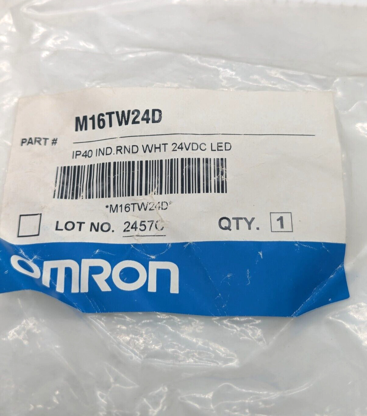Omron M16TW24D indicator light white new original packaging