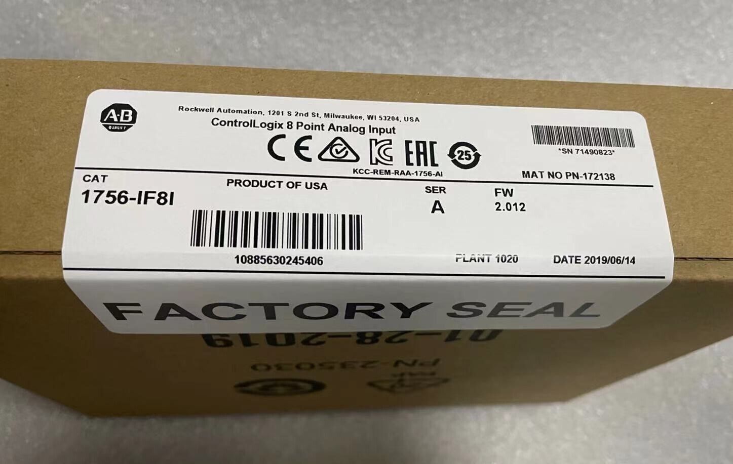 NEW Allen-Bradley 1756-IF8I ControlLogix 8 Point Analog Input Module 1756IF8I