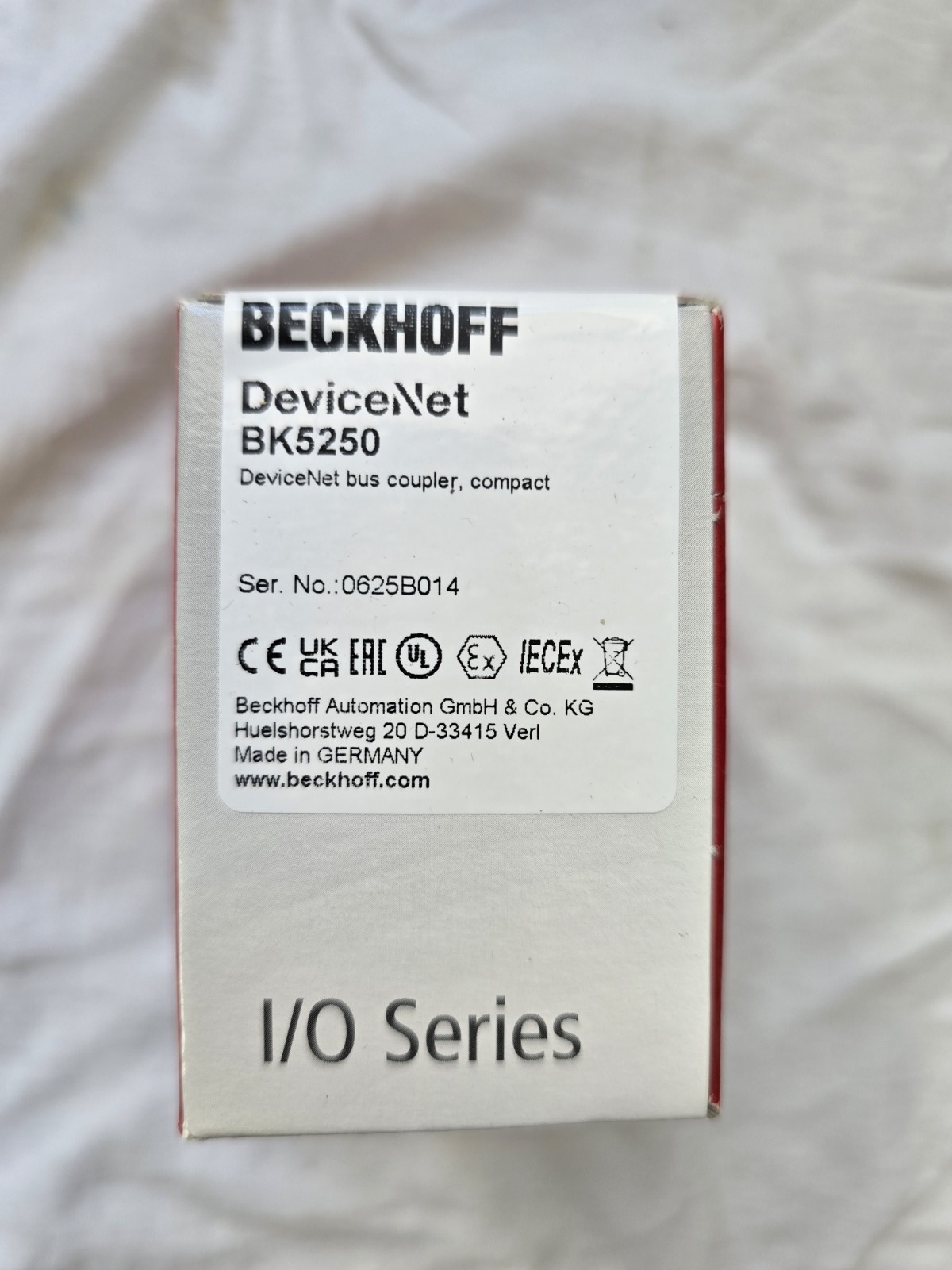Beckhoff BK5250 DeviceNet Bus Coupler, I/O Series (Compact) Bus Coupler