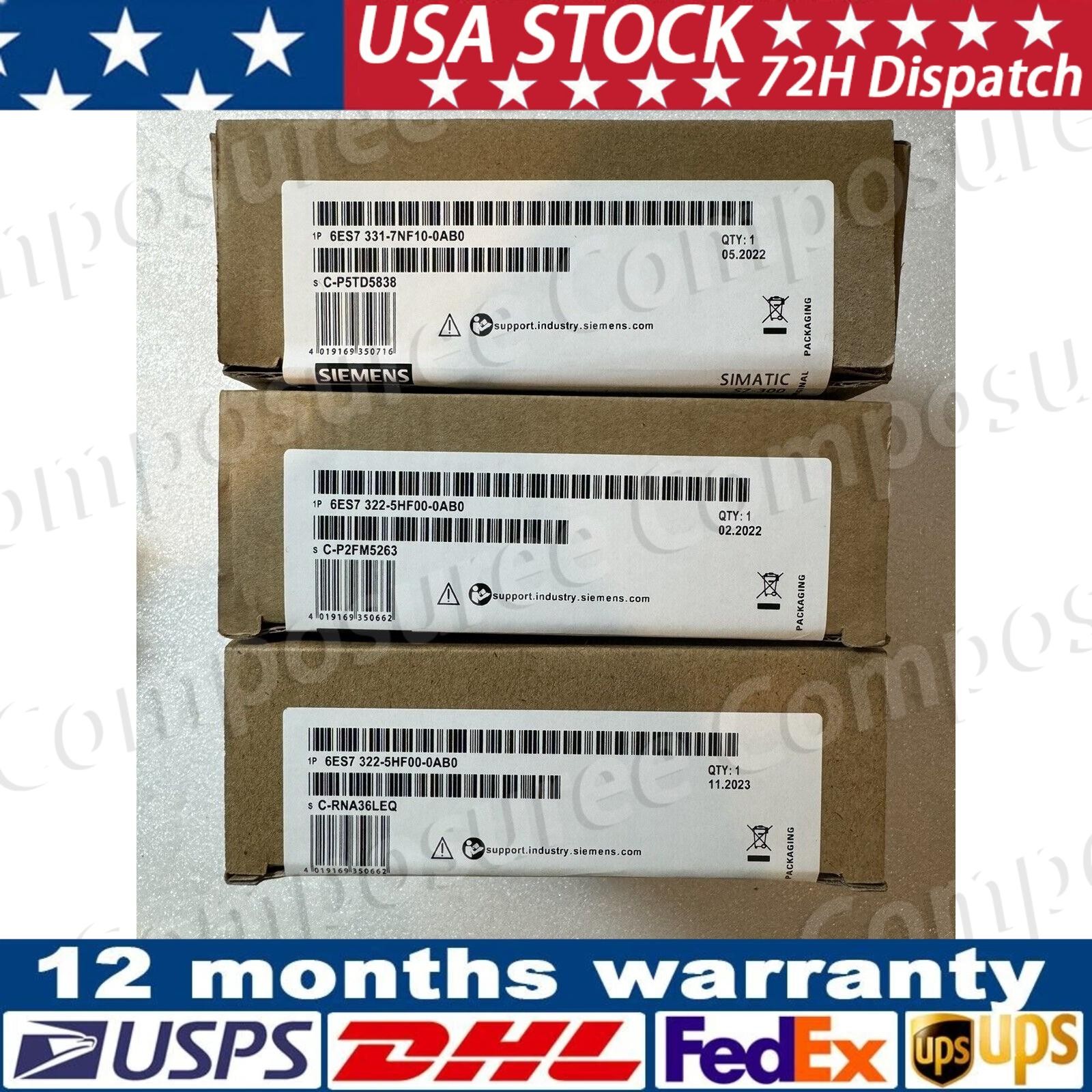 New Siemens 6ES7331-7NF10-0AB0 6ES7 331-7NF10-0AB0 S7-300 Analog input SM 331