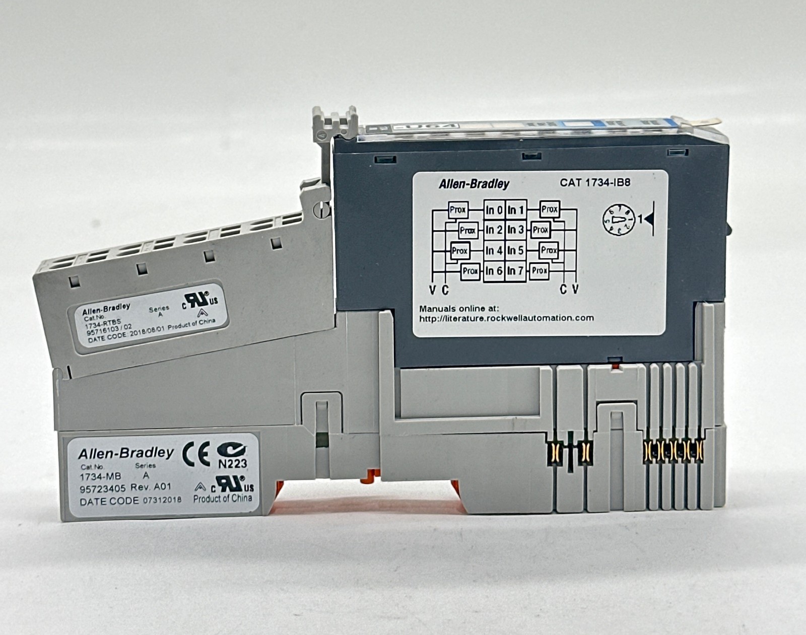 Allen-Bradley 1734-IB8 Input Module W/1734-MB Mount., 1734-RTBS Terminal Block