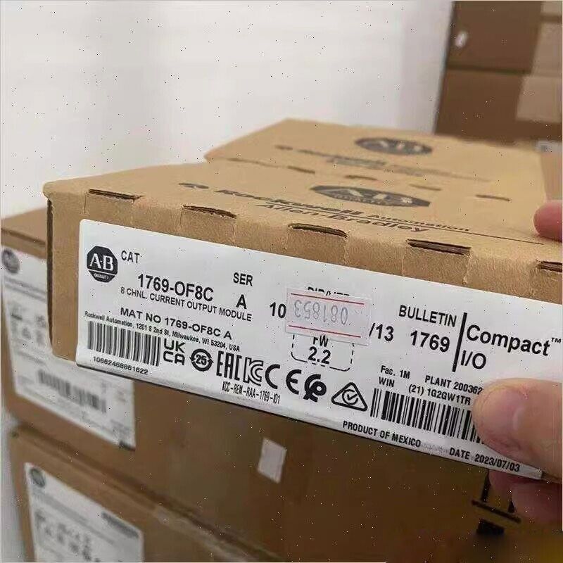 100% New Factory Sealed AB 1769-OF8C SER A CompactLogix 8-Channel Analog Module