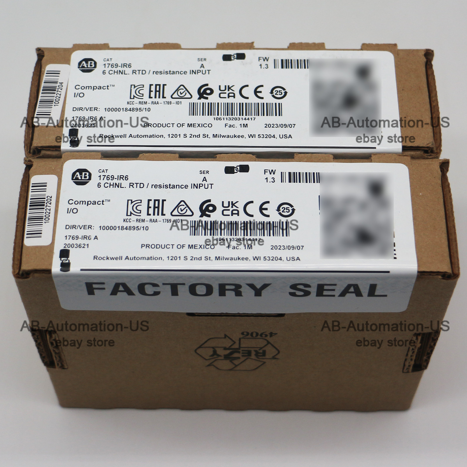 New Allen-Bradley 1769-IR6 CompactLogix 6 Pt RTD/Resistance Input Module