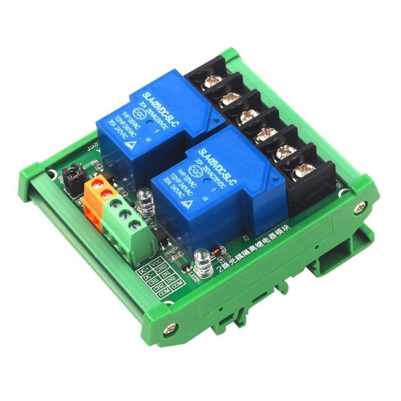 2 Channel Relays Module 30A Load for PLC Automation & Industrial Application