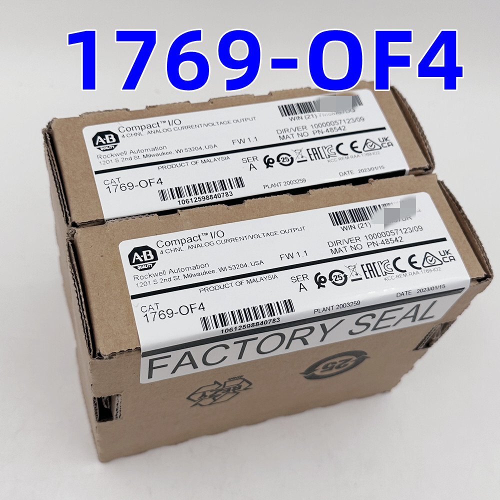 Allen-Bradley 1769-OF4 4Pt CompactLogix Analog Output Module New Factory Sealed
