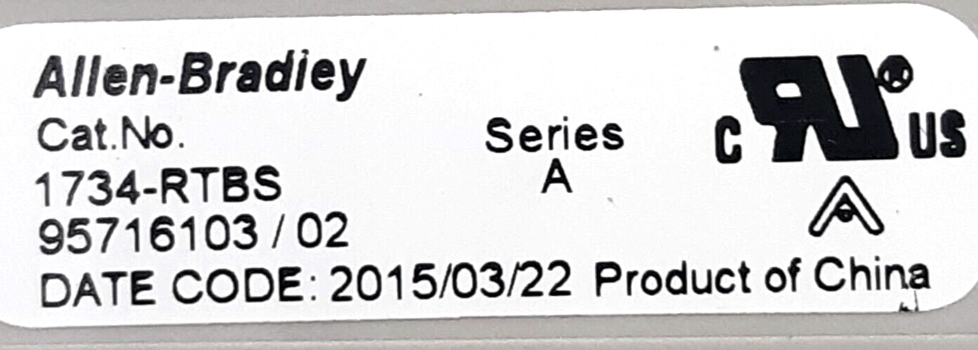 Allen-Bradley 1734-IB8 Module w/1734-MB Base & 1734-RTBS Terminal Block
