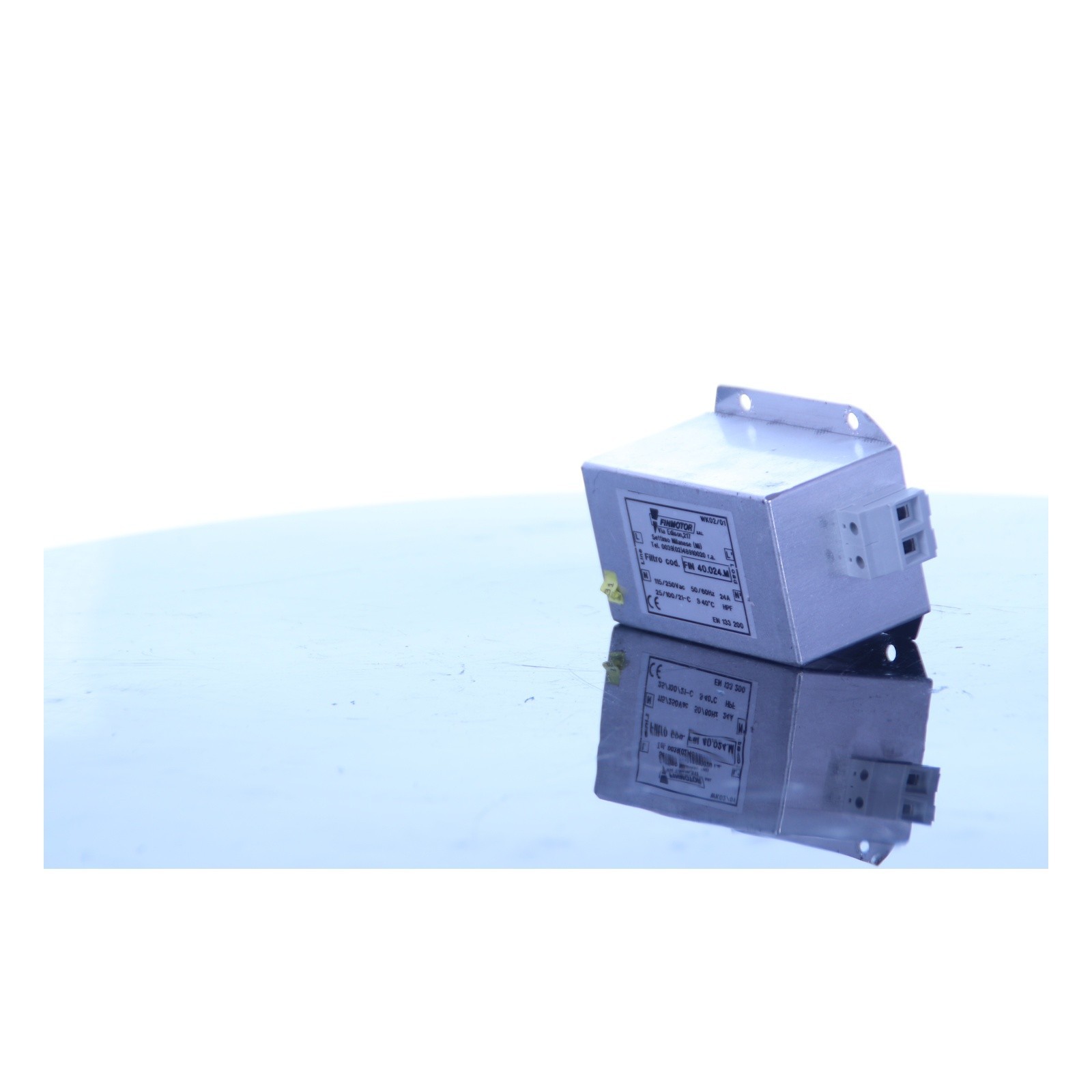 Finmotor FIN 40.024.M EMI Line Filter 115/250VAC 24A 50/60Hz HPF