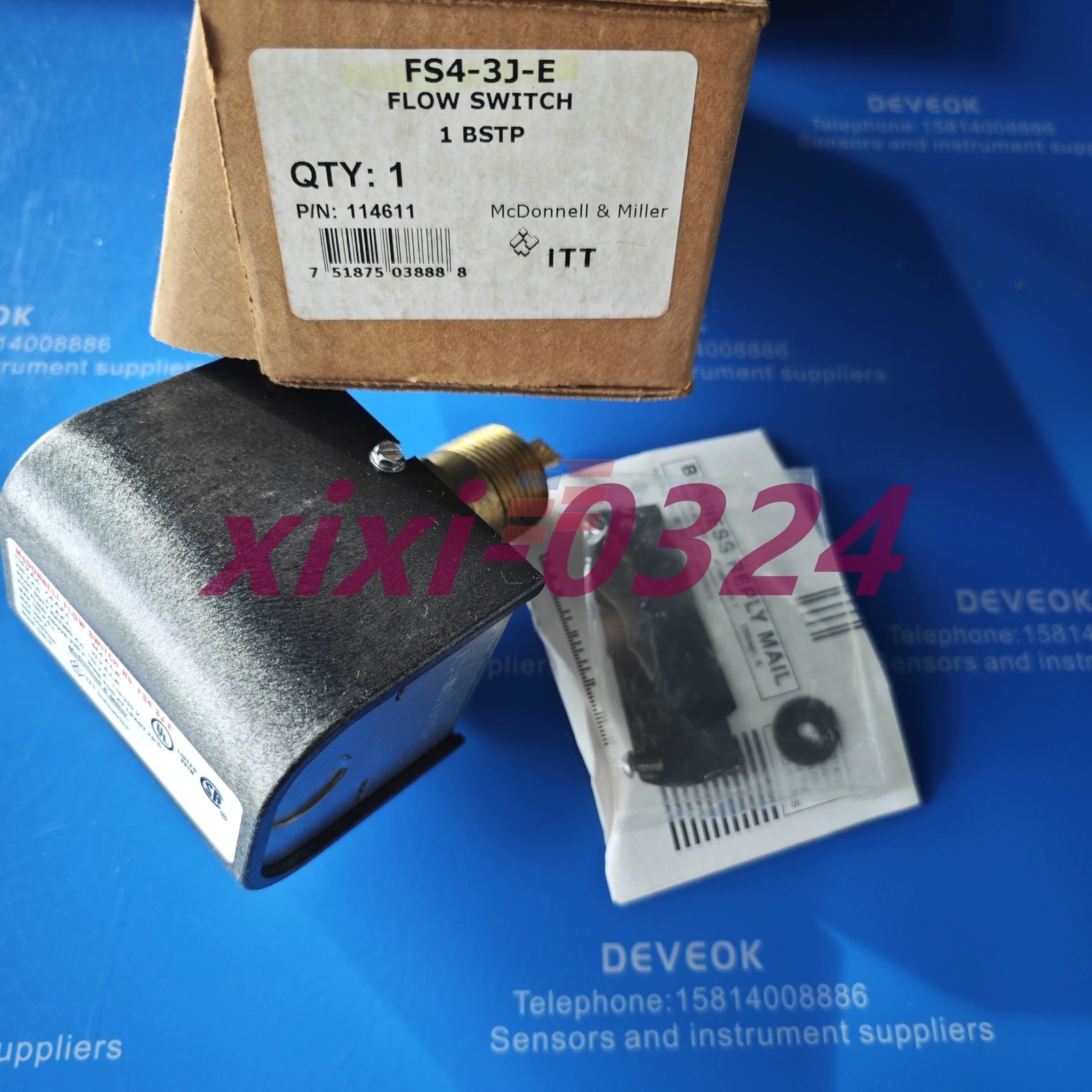 1PCS NEW ITT FS4-3J-E flow switch 114611 DHL shipping