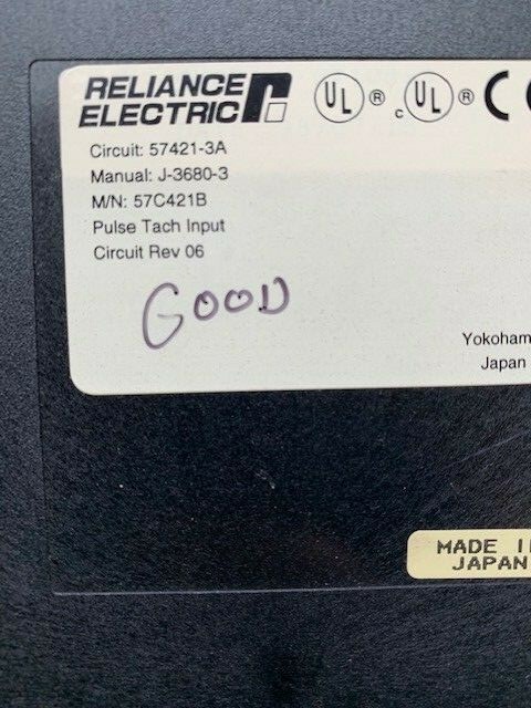 Reliance Electric 57C421B Pulse Tach Input Module AutoMax Card 57421-3A
