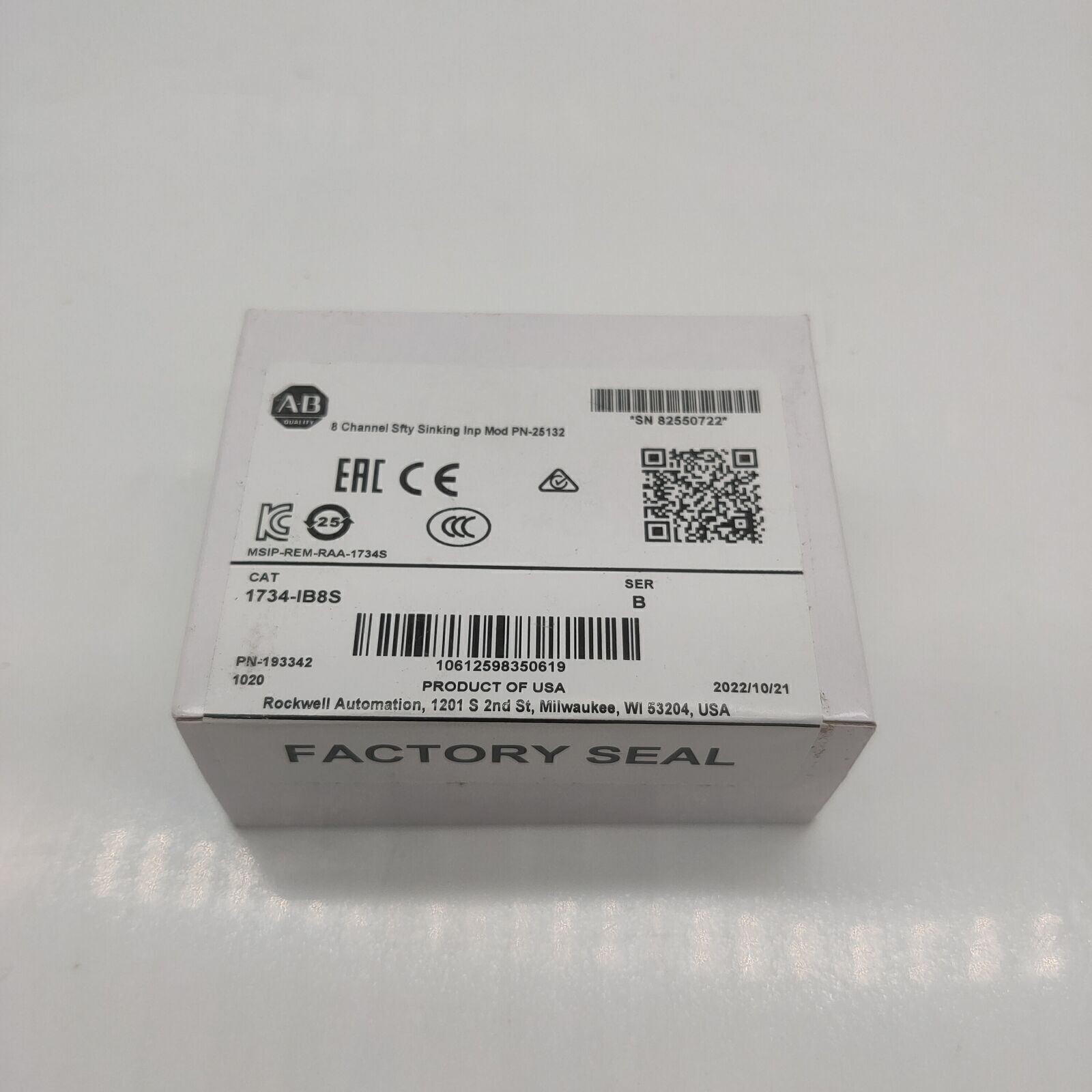 2023 NEW AB 1734-IB8S 1734IB8S SER B Digital Safety Input Module AB