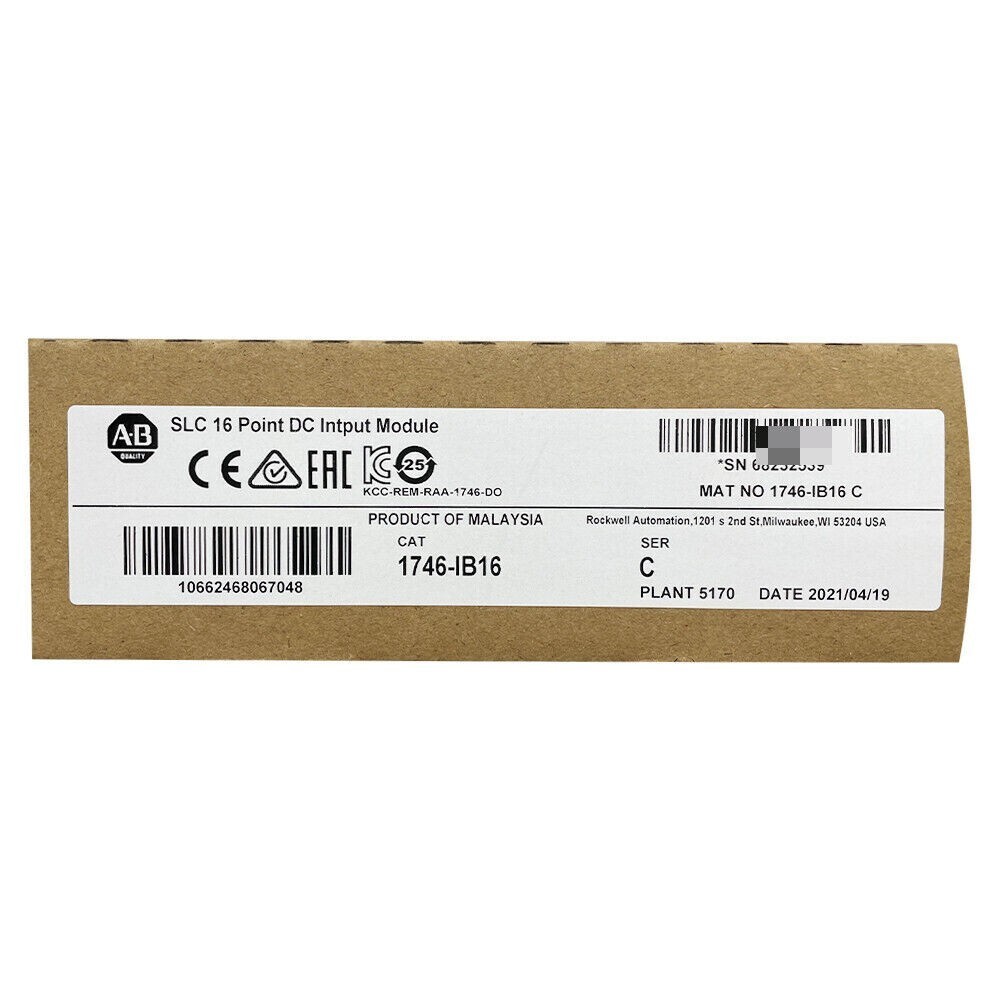 New Sealed AB 1746-IB16 SER C SLC 500 PLC Digital Input Module 1746IB16