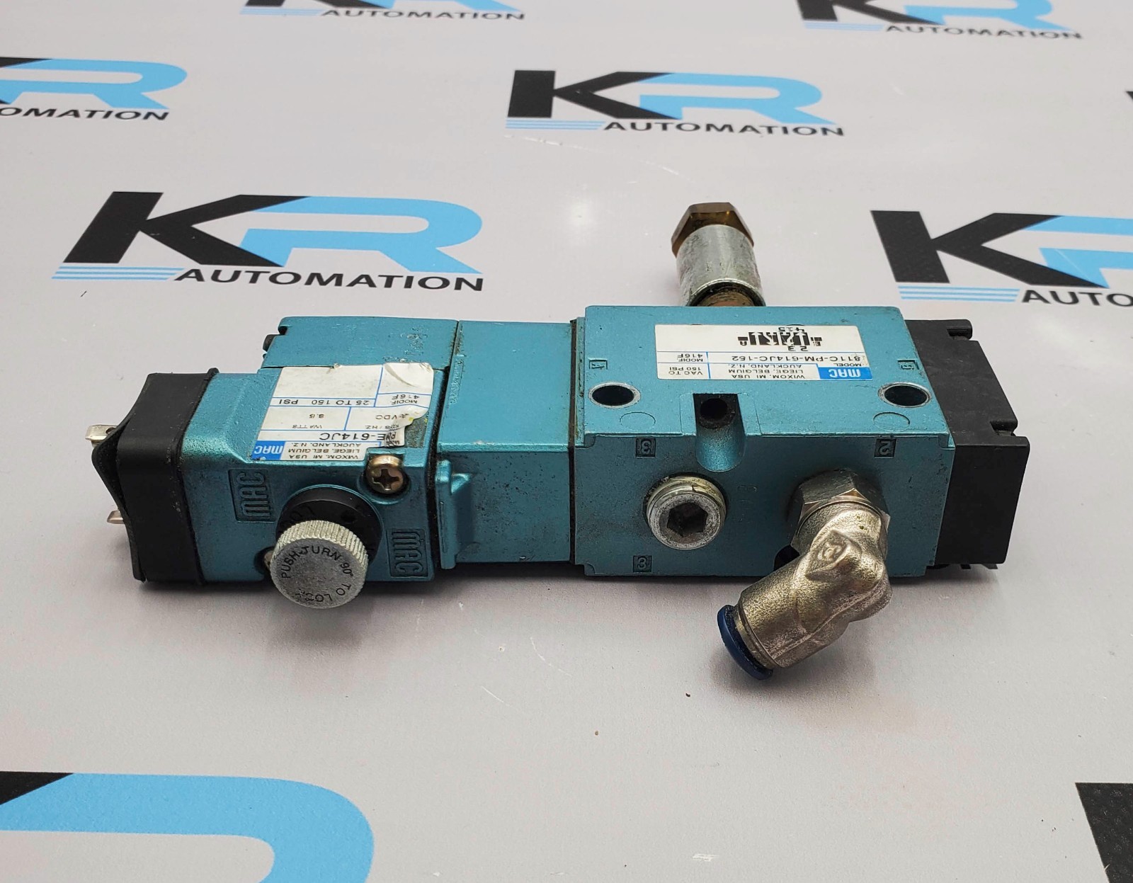 MAC Valves 811C-PM-614JC-152 Solenoid Valve 150PSI W/ Coil PME-614JC