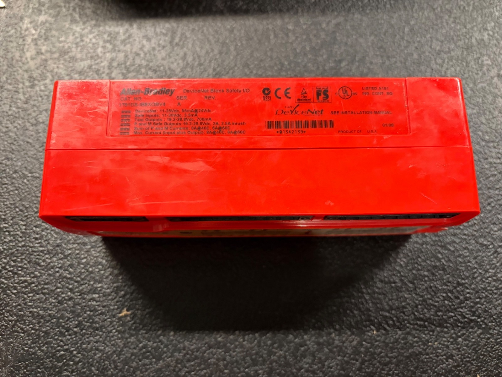 Allen Bradley 1791DS-IB8XOBV4 Devicenet Safety 8-input Module Ser A