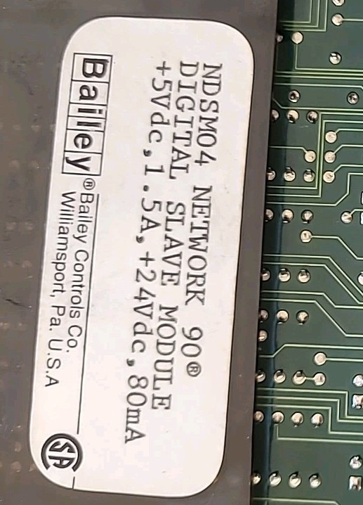 Bailey Controls NDSM04 Network 90 Pulse Input Slave Module – Used-30 Day Wty
