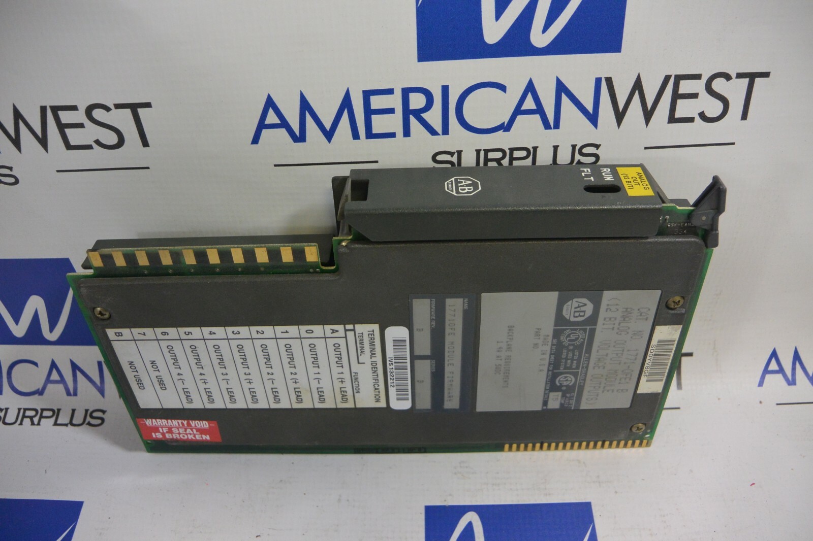 Allen Bradley 1771-OFE1 Series B Analog Output Module 12 BIT. Voltage Outputs