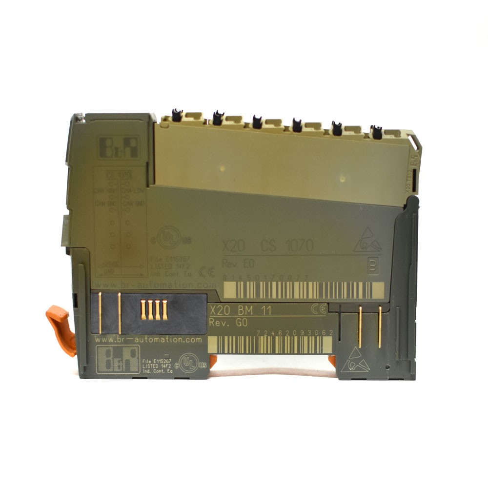 B&R Automation X20 CS 1070 24VDC I/O Interface CAN Module w/ X20 BM 11 Module