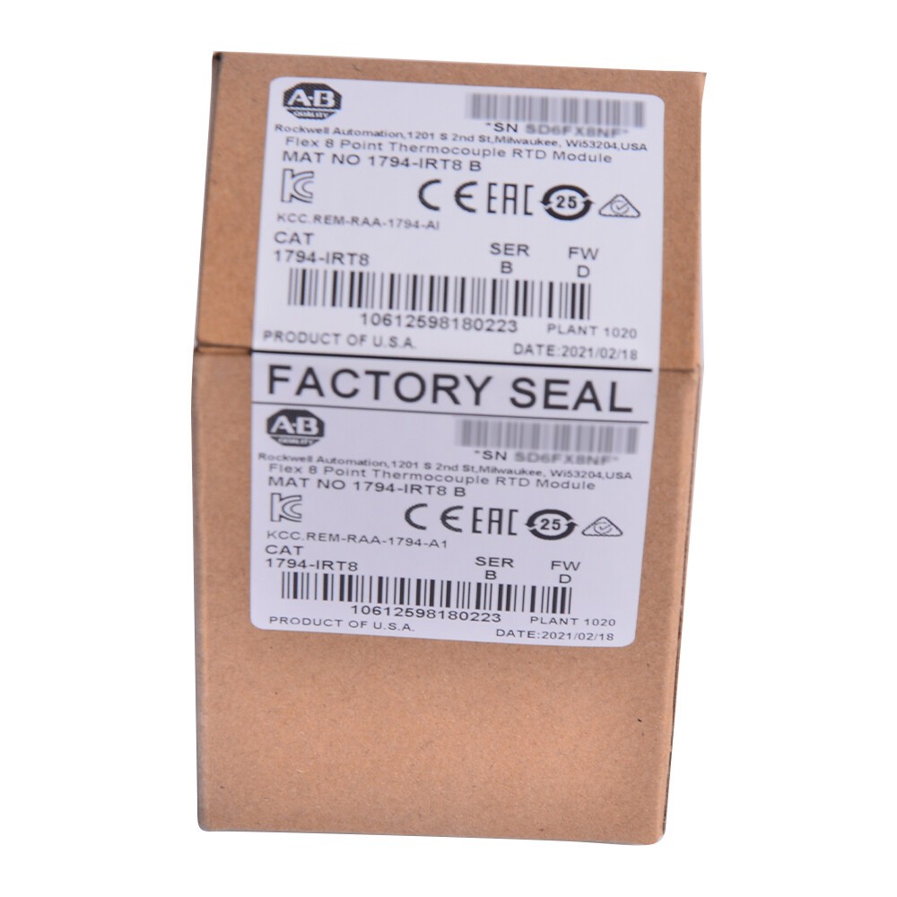 Sealed Allen-Bradley Flex 8 Point Thermocouple RTD Module 1794-IRT8 US Free Tax