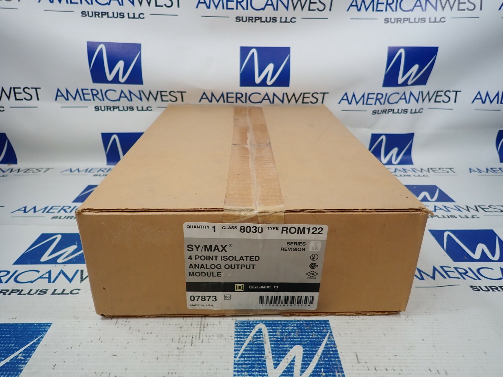 NEW SQUARE D 8030 ROM122 SY/MAX 4 POINT ISOLATED ANALOG OUTPUT MODULE