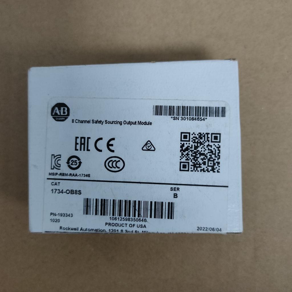 AB 1734-OB8S Ser B 8 Channel Safety Sourcing Output Module 1734OB8S New Sealed