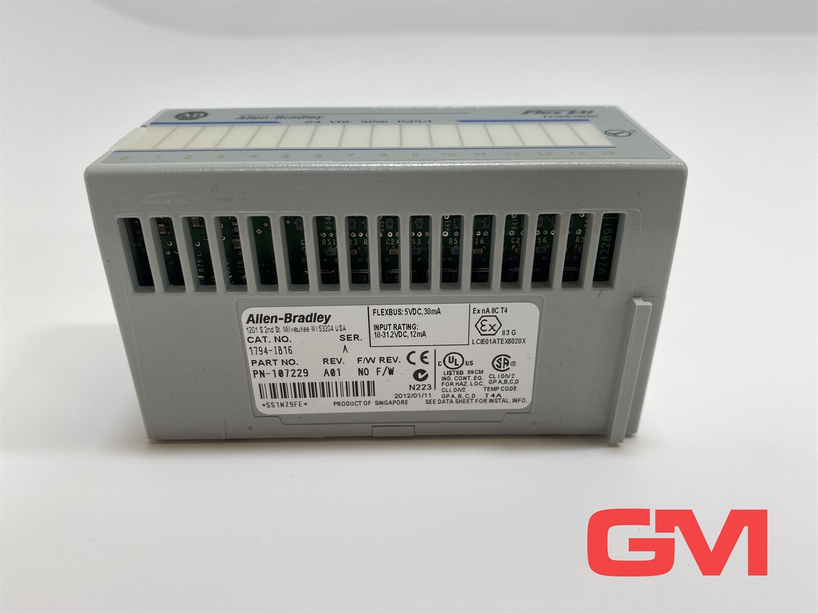 Allen-Bradley digital input module 1794-IB16 digital input PN-107229 Ser. A