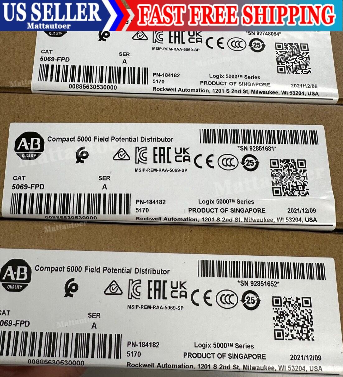 Allen Bradley 5069-FPD Compact I/O Field Potential Distributor Factory Sealed AB