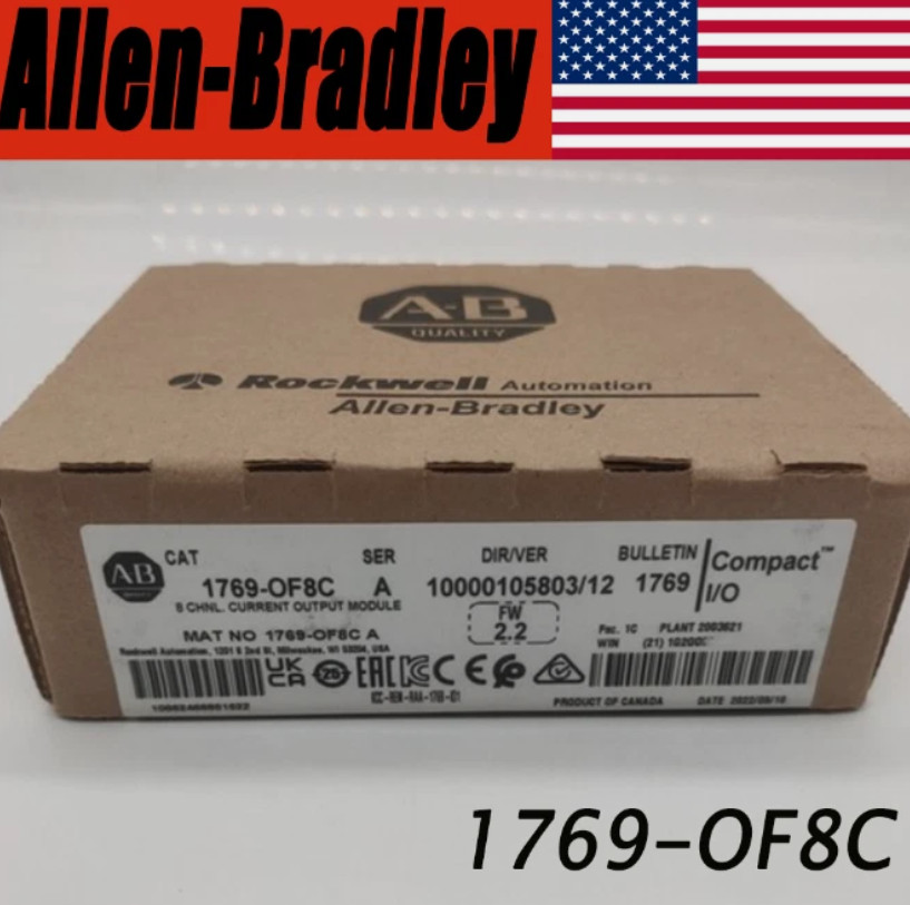 AB 1769-OF8C/A AB CompactLogix 8 Pt A/O Current Module New Sealed Free Shipping