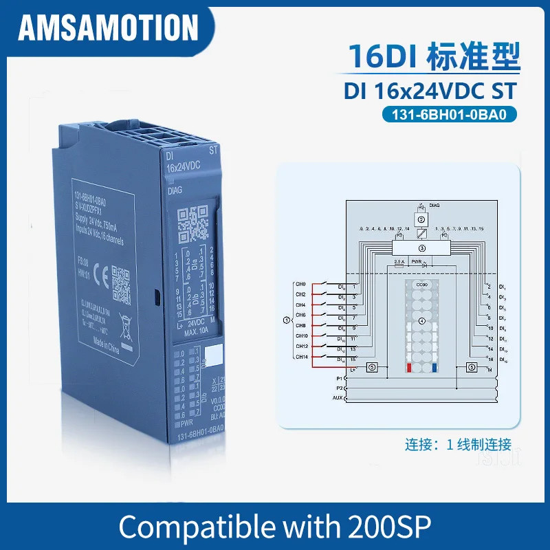 PLC IO Compatible with ET200SP Module Digital 6ES7 131-6BH01 132-6BF01 Profinet