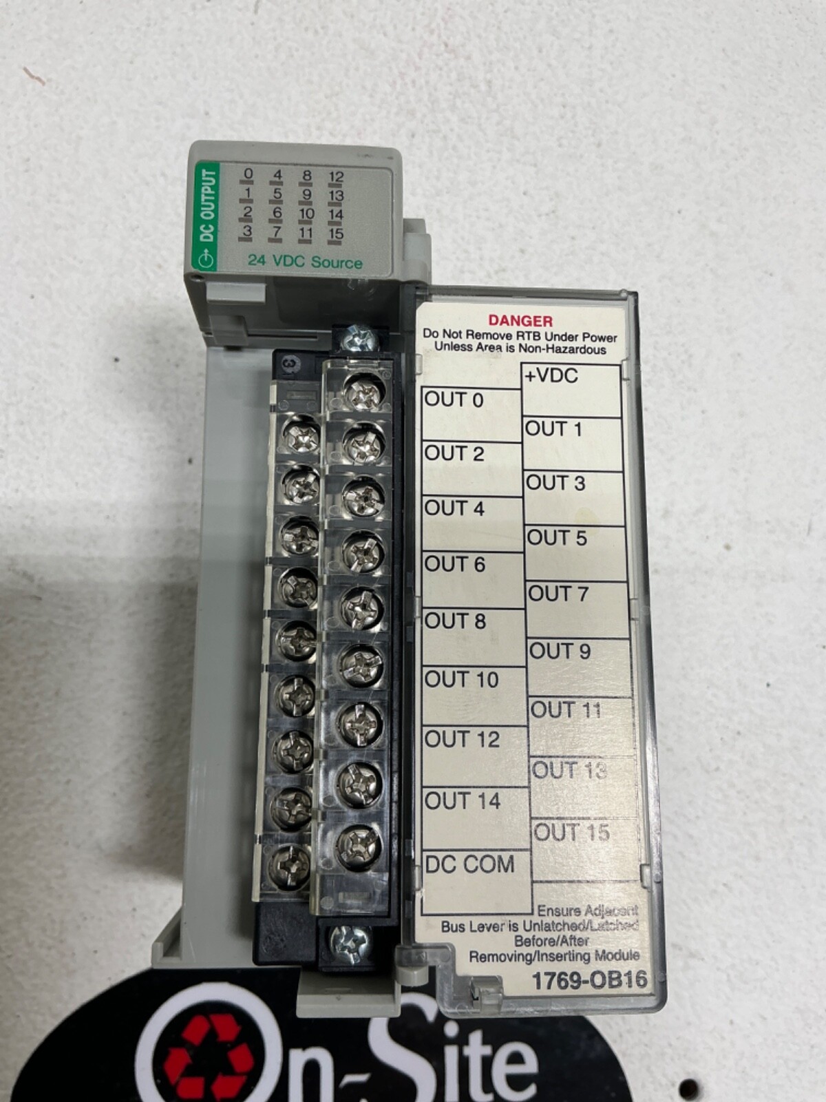 ALLEN-BRADLEY COMPACT I/O 1769-OB16 SERIES B SOURCING OUTPUT MODULE