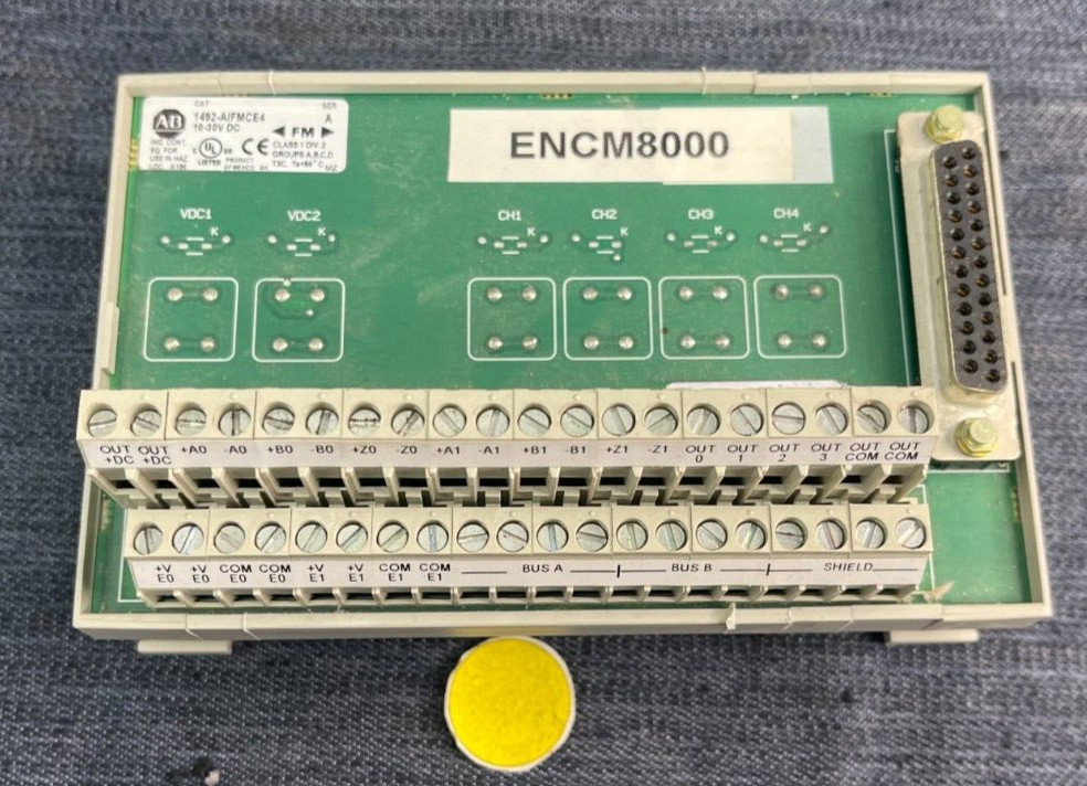 ALLEN-BRADLEY 1492-AIFMCE4 INTERFACE MODULE 10-30V DC SERIES A CLASS 1 DIV 2