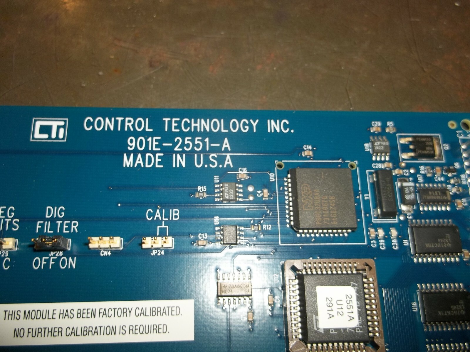CONTROL TECHNOLOGY CTI 901E-2551-A THERMOCOUPLE INPUT ISOLATED 8 CHANNEL (E1)