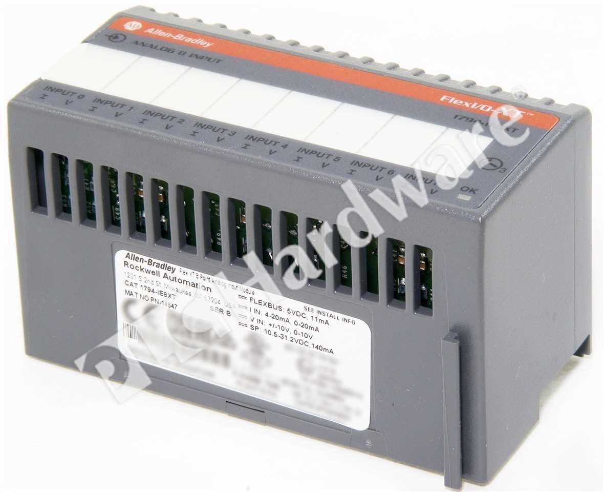 Open Pre-owned Allen Bradley 1794-IE8XT /B Flex XT I/O 8-Ch Analog Input Module
