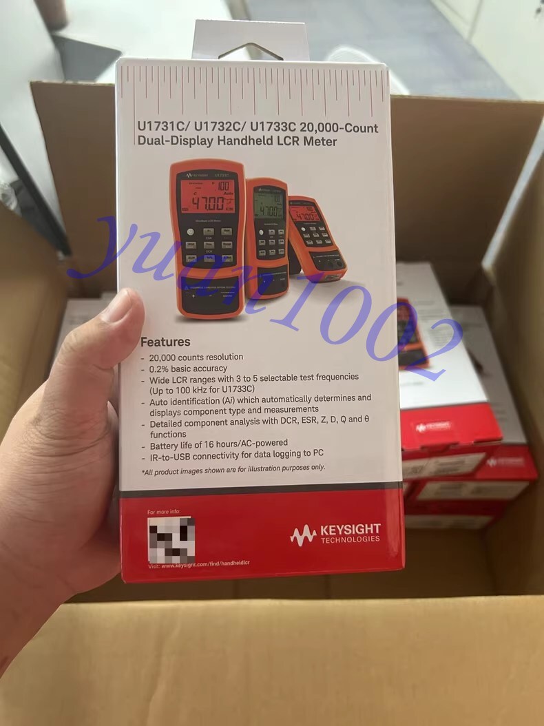 1PCS NEW KEYSIGHT U1733C 100Hz~100kHz Handheld LCR meter Fast delivery