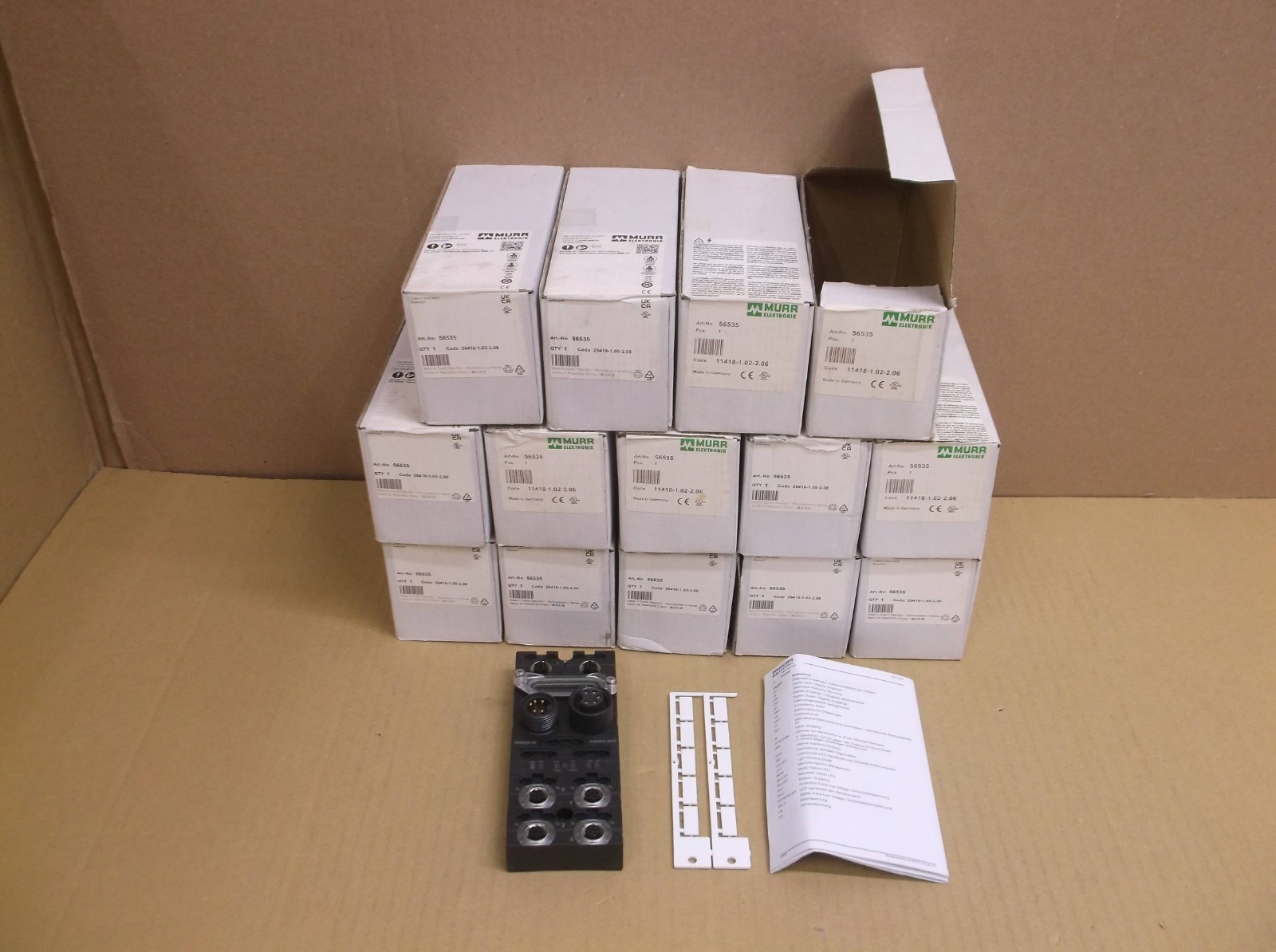56535 Murr NEW In Box PLC Ethernet I/O Terminal Block CUBE67 + BUS NODE